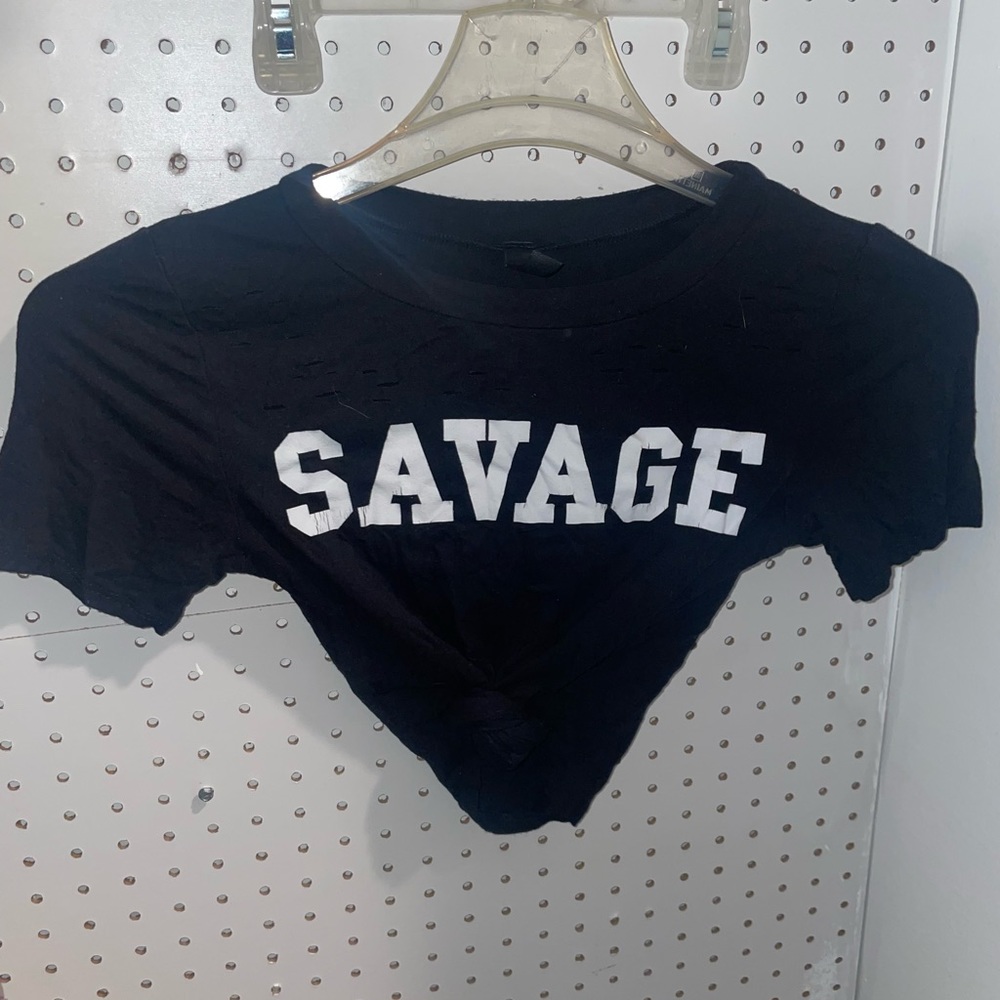 Women’s Distressed Tie Up Shirt